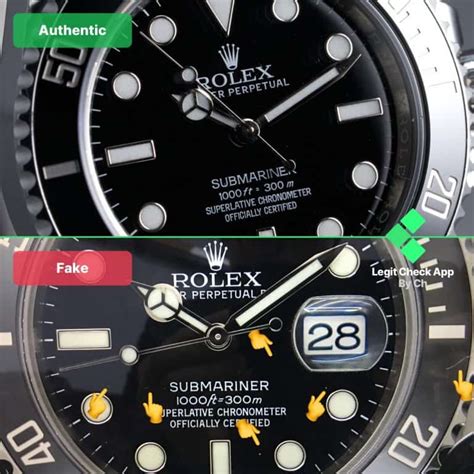 rolex submariner no date fake vs real|rolex submariner authentication.